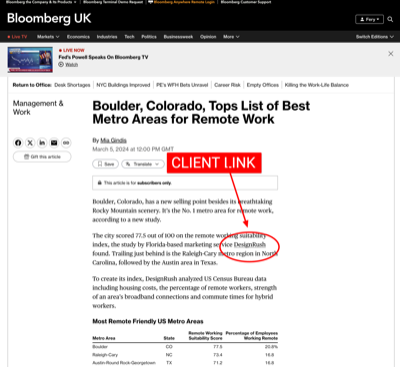 Bloomberg coverage screenshot