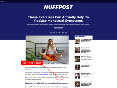 HuffPost coverage screenshot