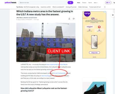 Yahoo News coverage screenshot